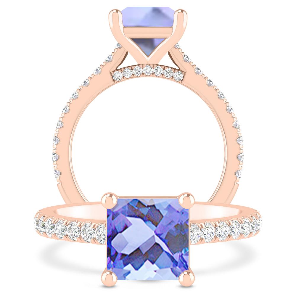 Rose Gold - Tanzanite