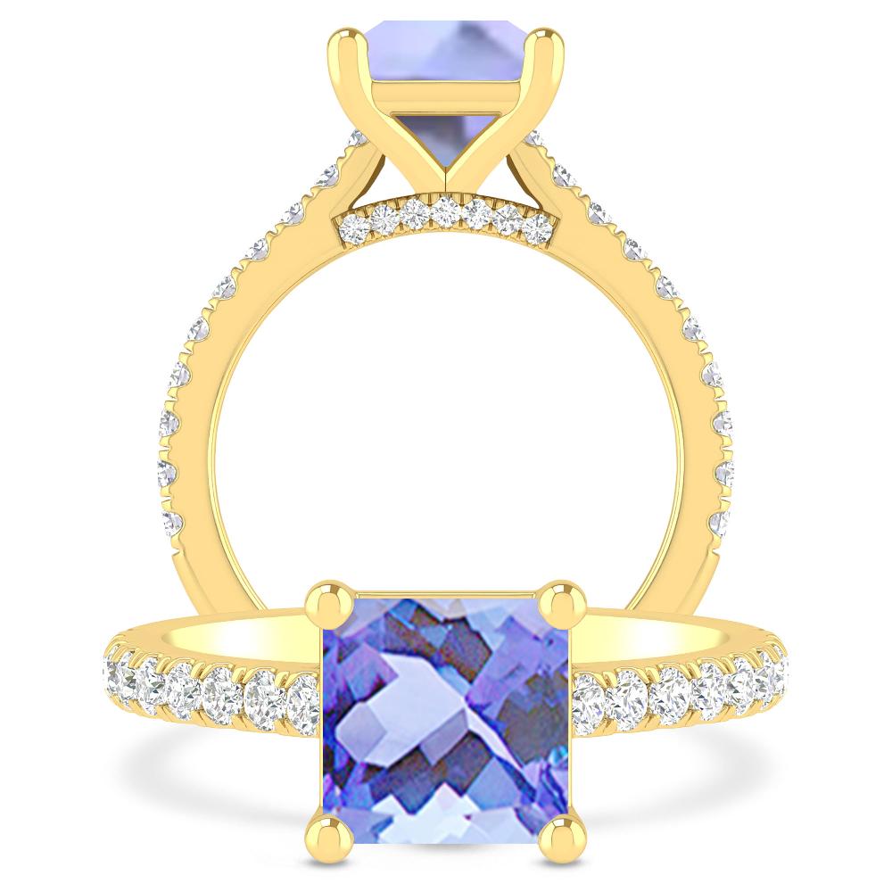 Yellow Gold - Tanzanite