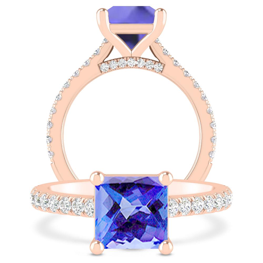 Rose Gold - Tanzanite