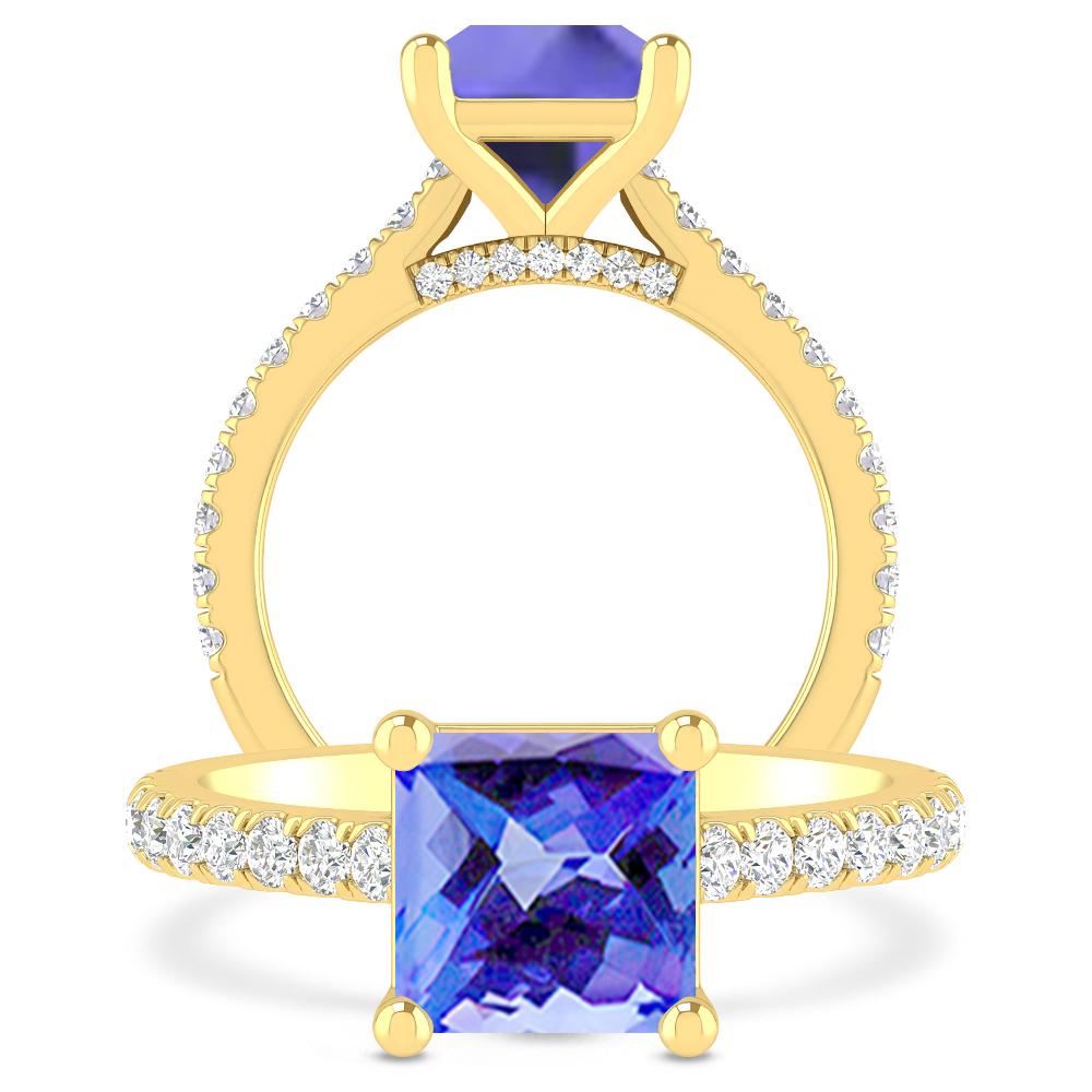 Yellow Gold - Tanzanite