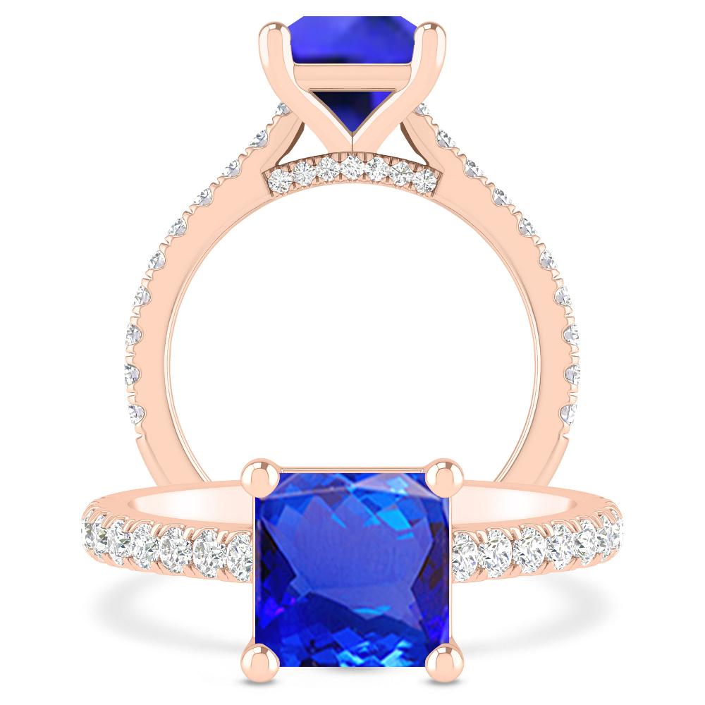 Rose Gold - Tanzanite