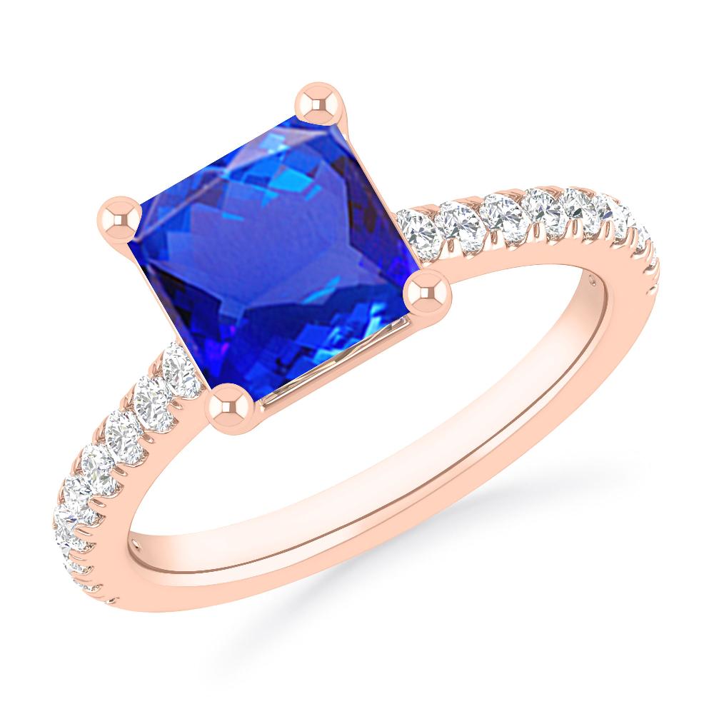 Rose Gold - Tanzanite