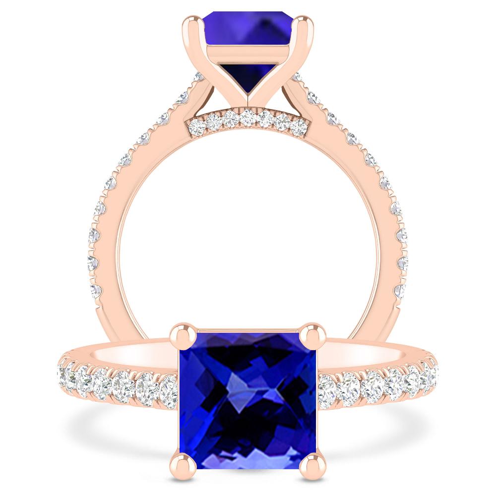 Rose Gold - Tanzanite