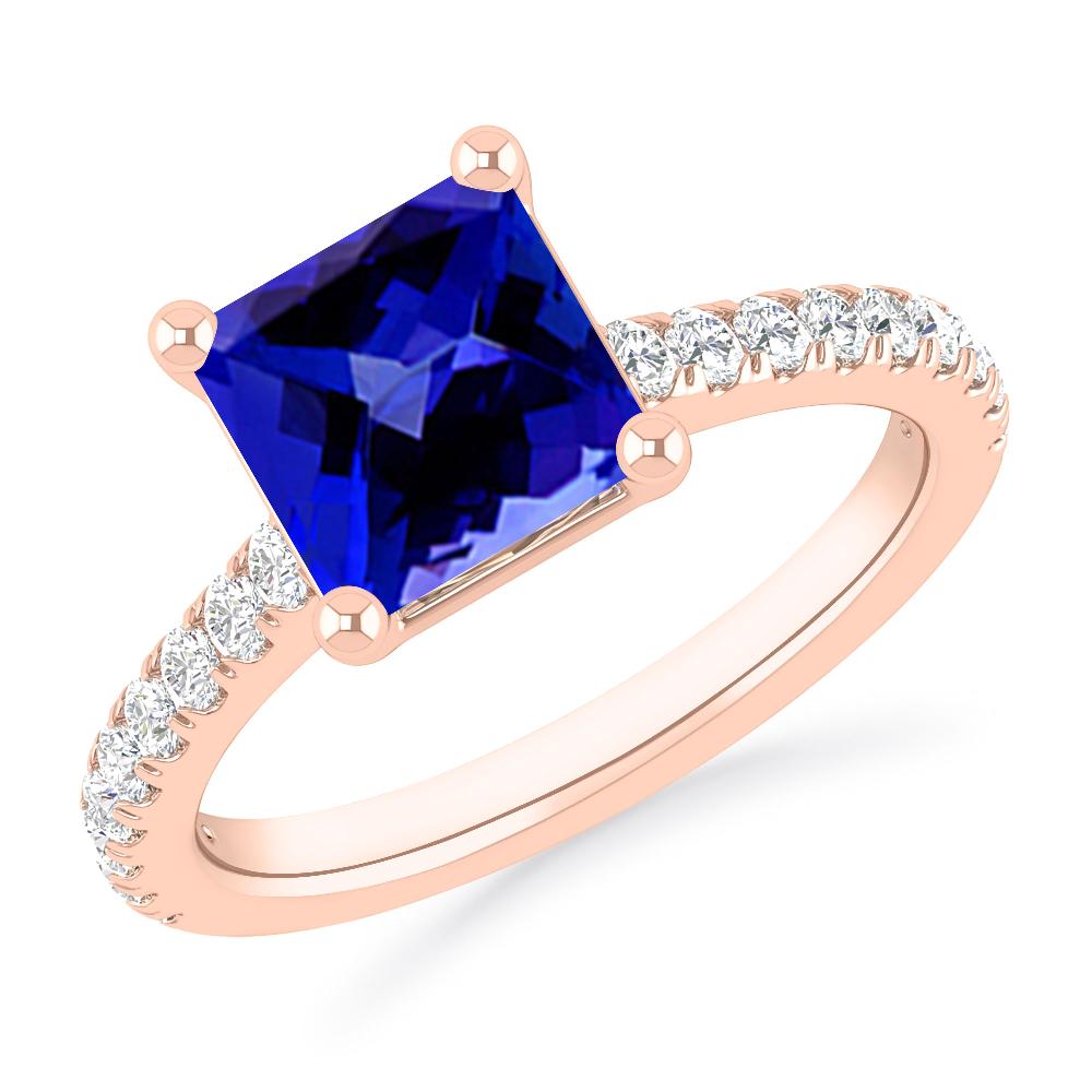 Rose Gold - Tanzanite