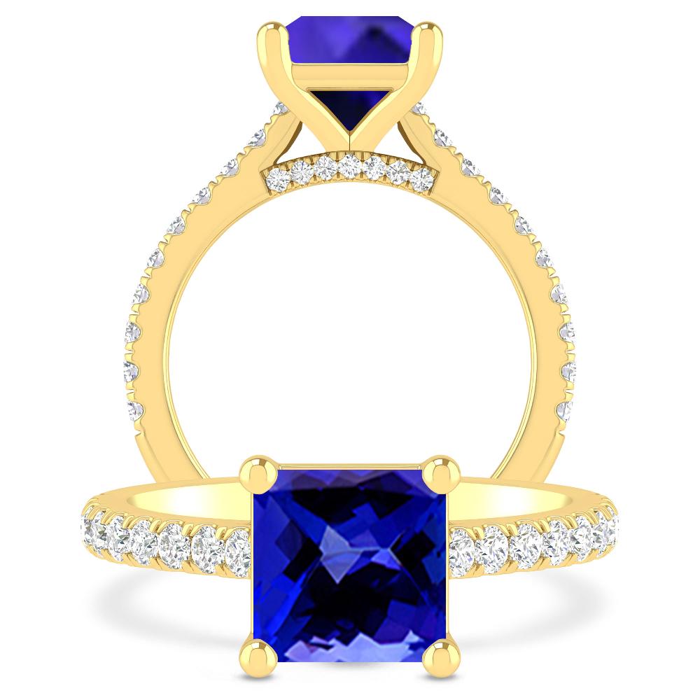 Yellow Gold - Tanzanite