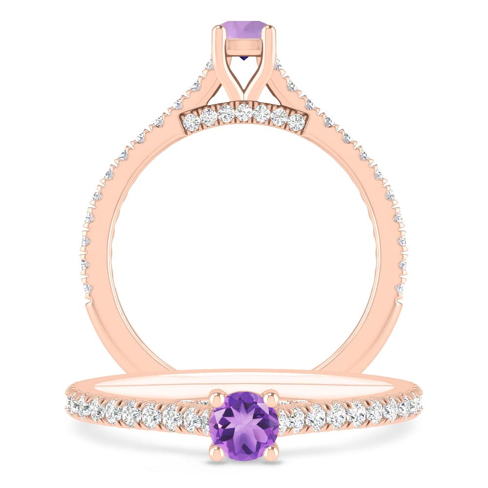 Rose Gold - Amethyst