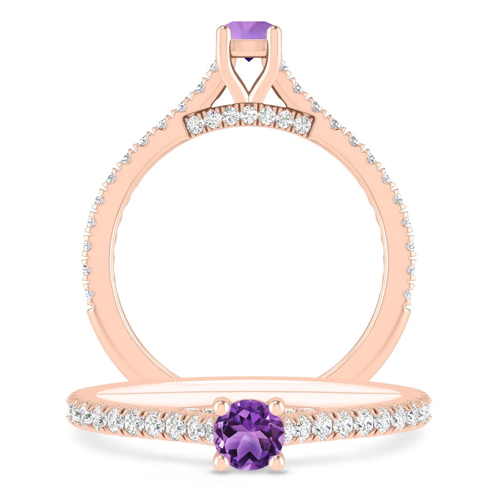 Rose Gold - Amethyst