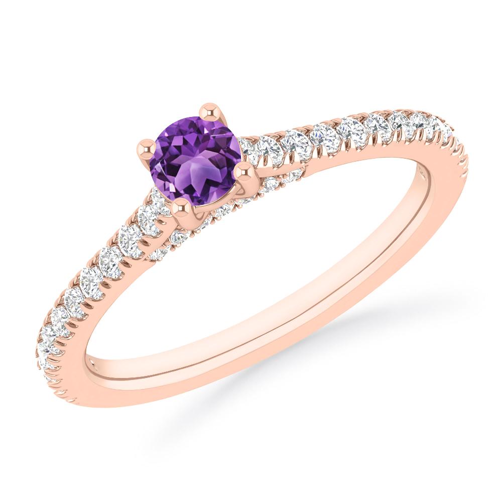 Rose Gold - Amethyst