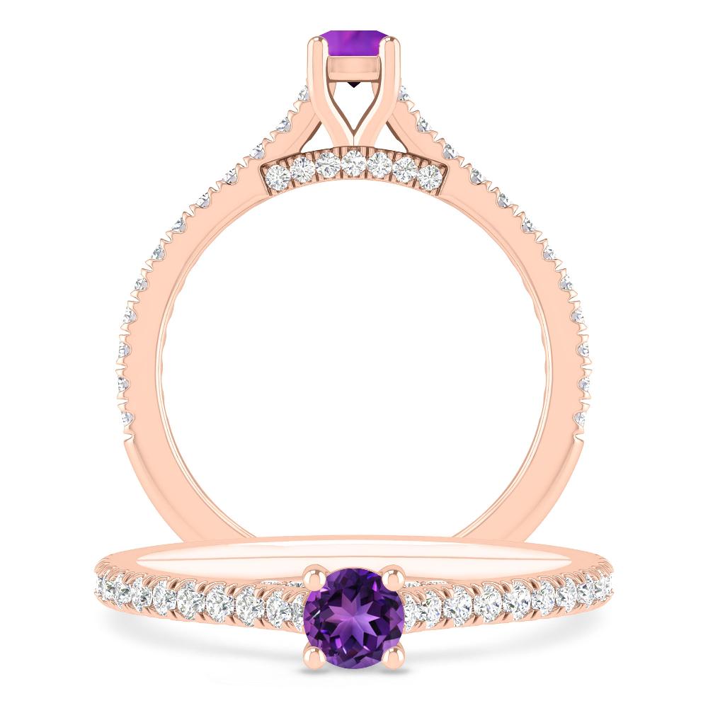 Rose Gold - Amethyst