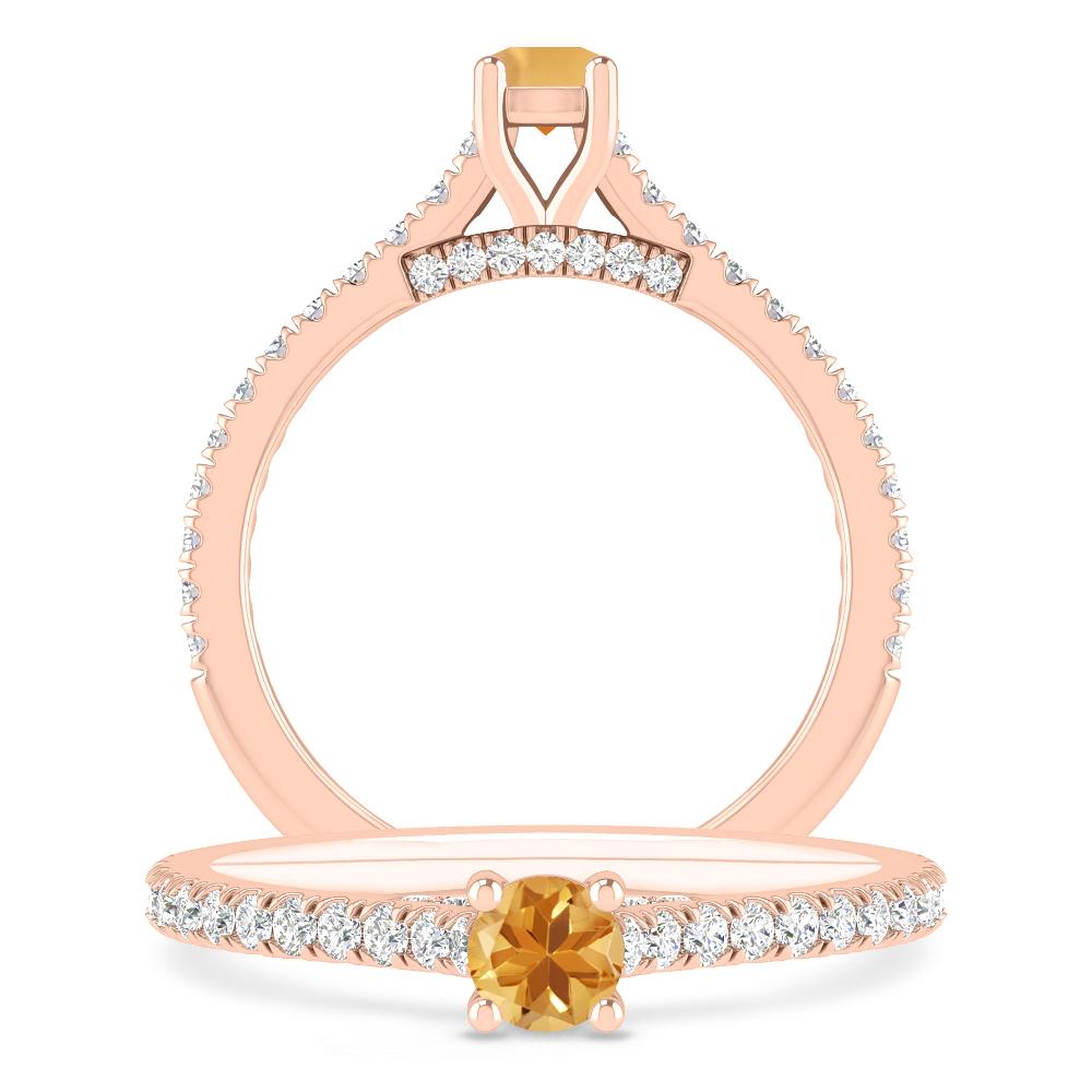 Rose Gold - Citrine