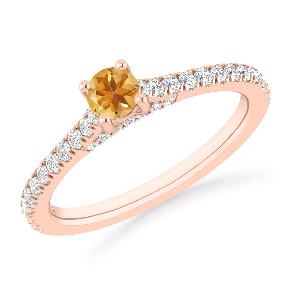 Rose Gold - Citrine