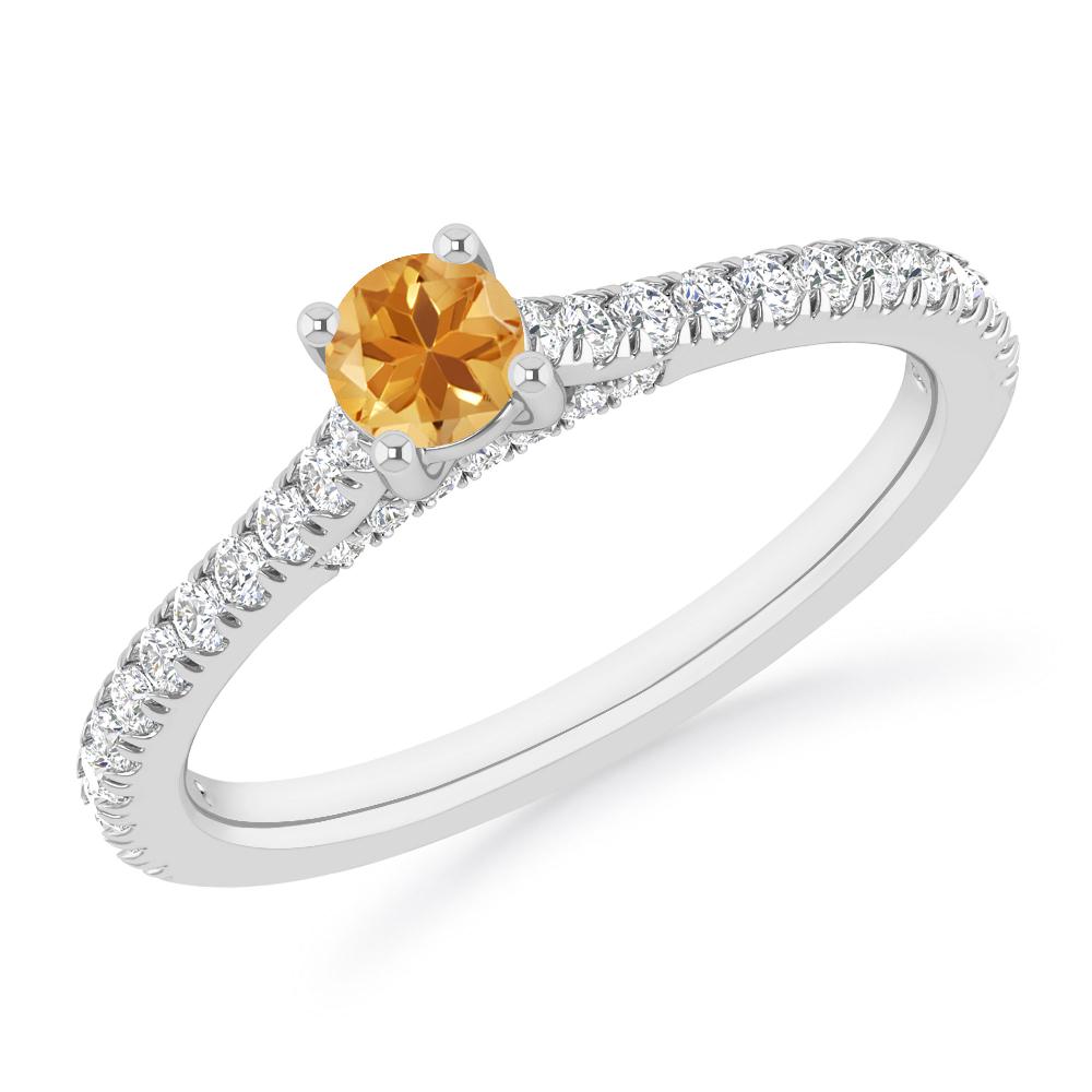 White Gold - Citrine