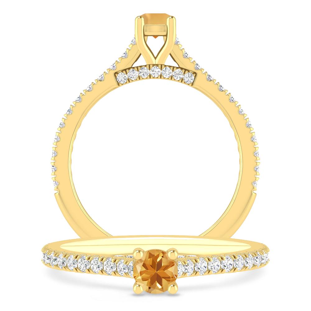 Yellow Gold - Citrine