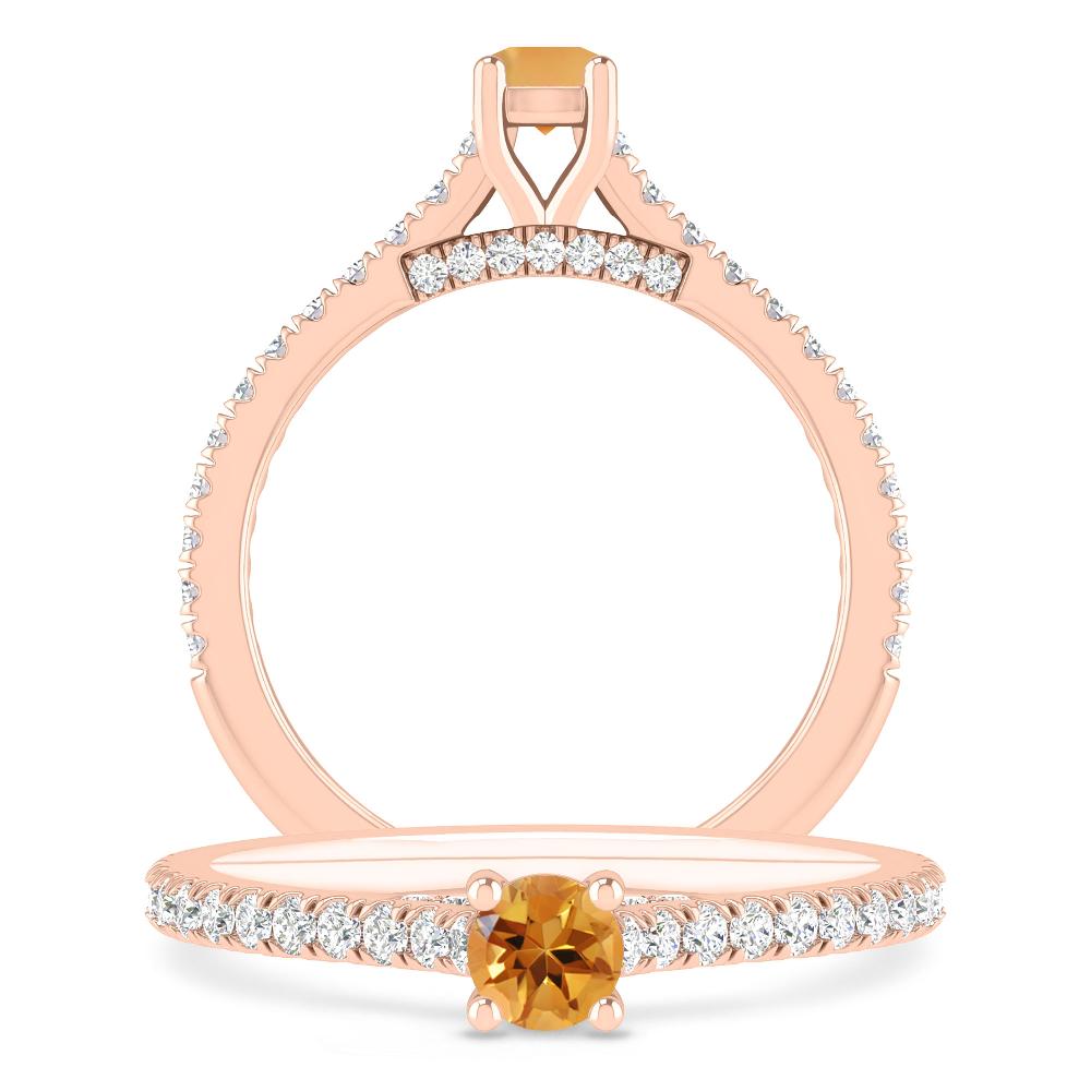 Rose Gold - Citrine