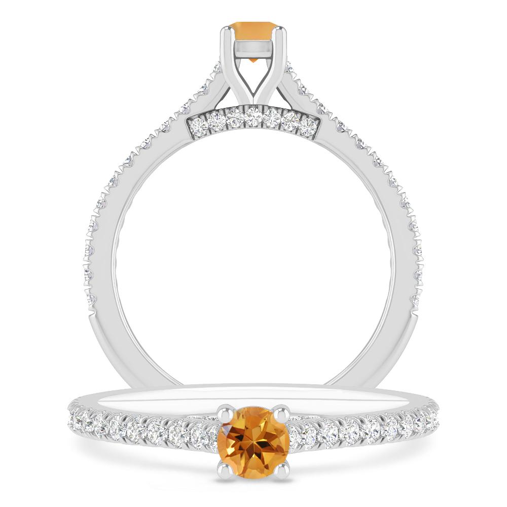 White Gold - Citrine