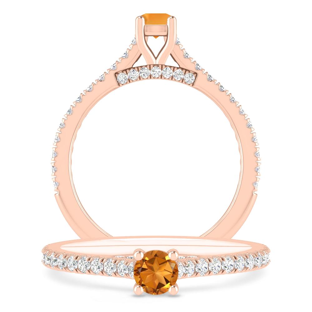 Rose Gold - Citrine