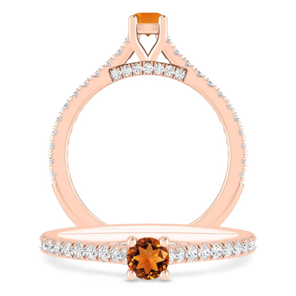 Rose Gold - Citrine