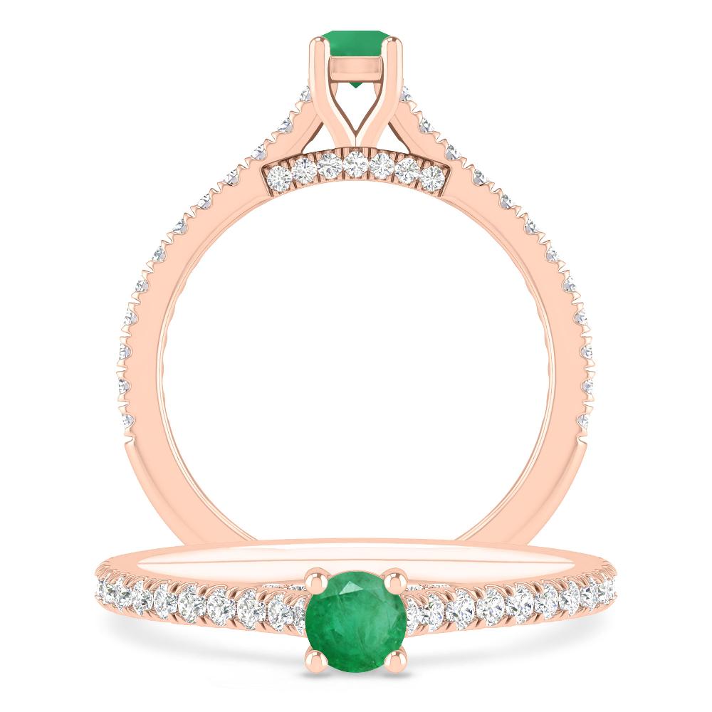 Rose Gold - Emerald