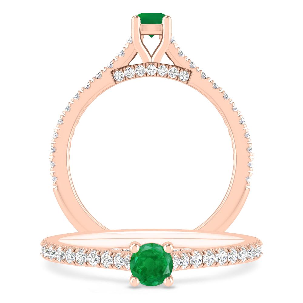 Rose Gold - Emerald