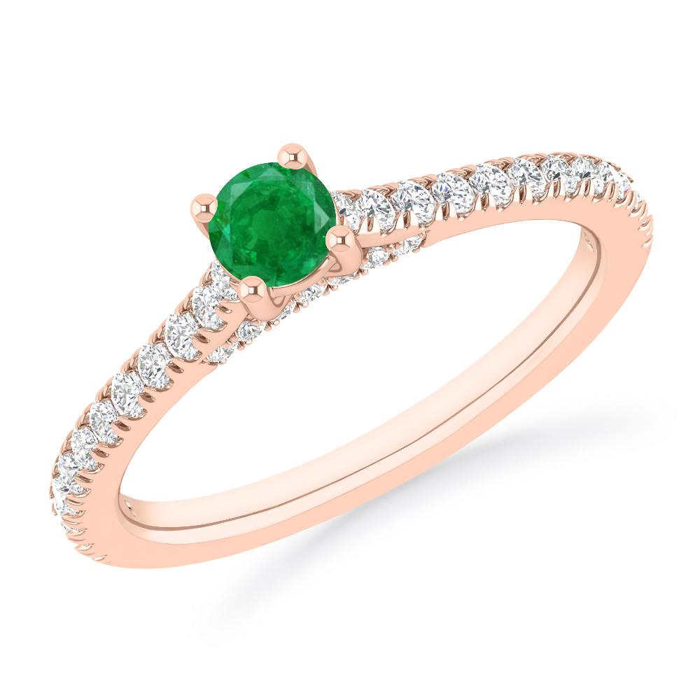 Rose Gold - Emerald