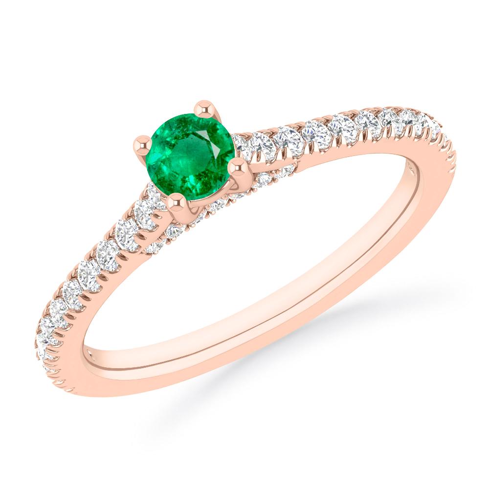 Rose Gold - Emerald