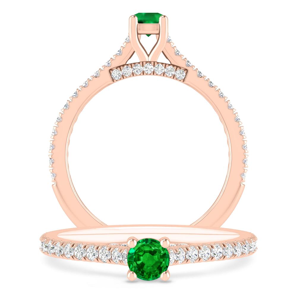 Rose Gold - Emerald