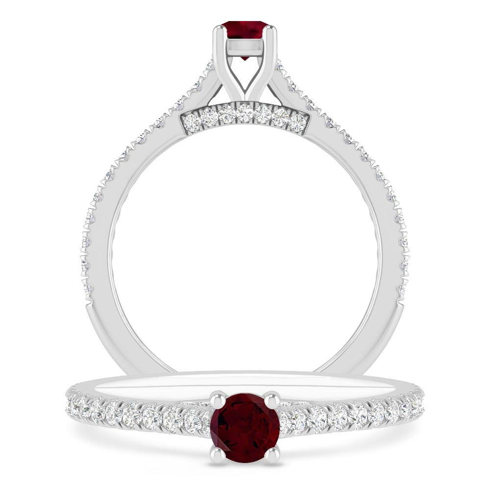 White Gold - Garnet