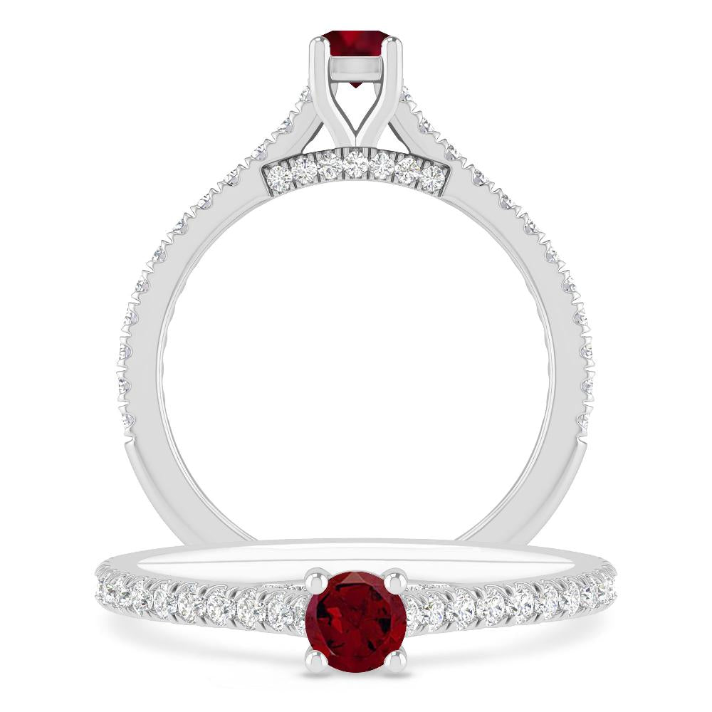 White Gold - Garnet