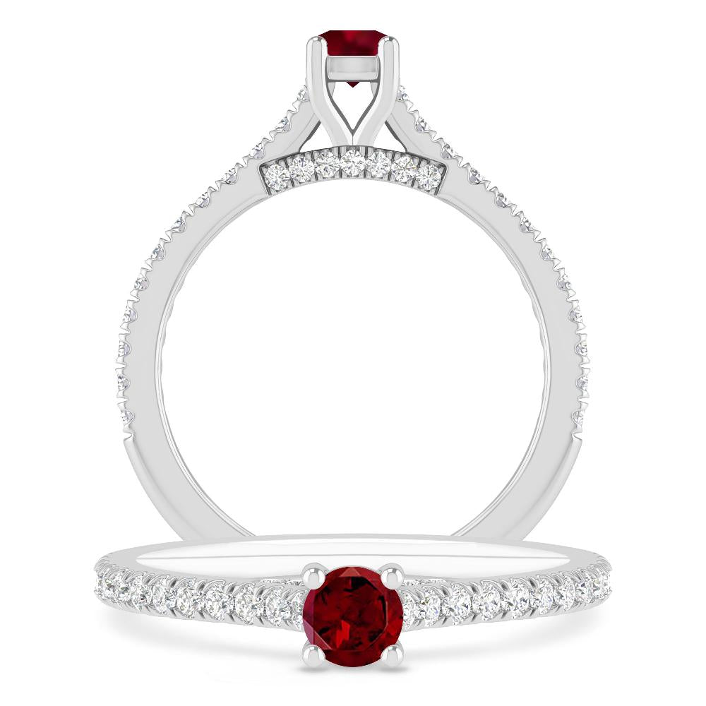 White Gold - Garnet