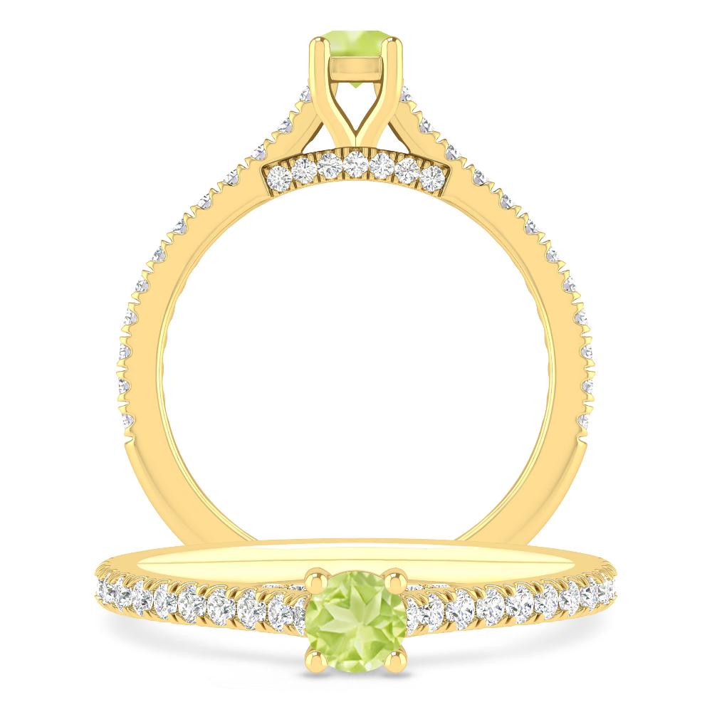 Yellow Gold - Peridot