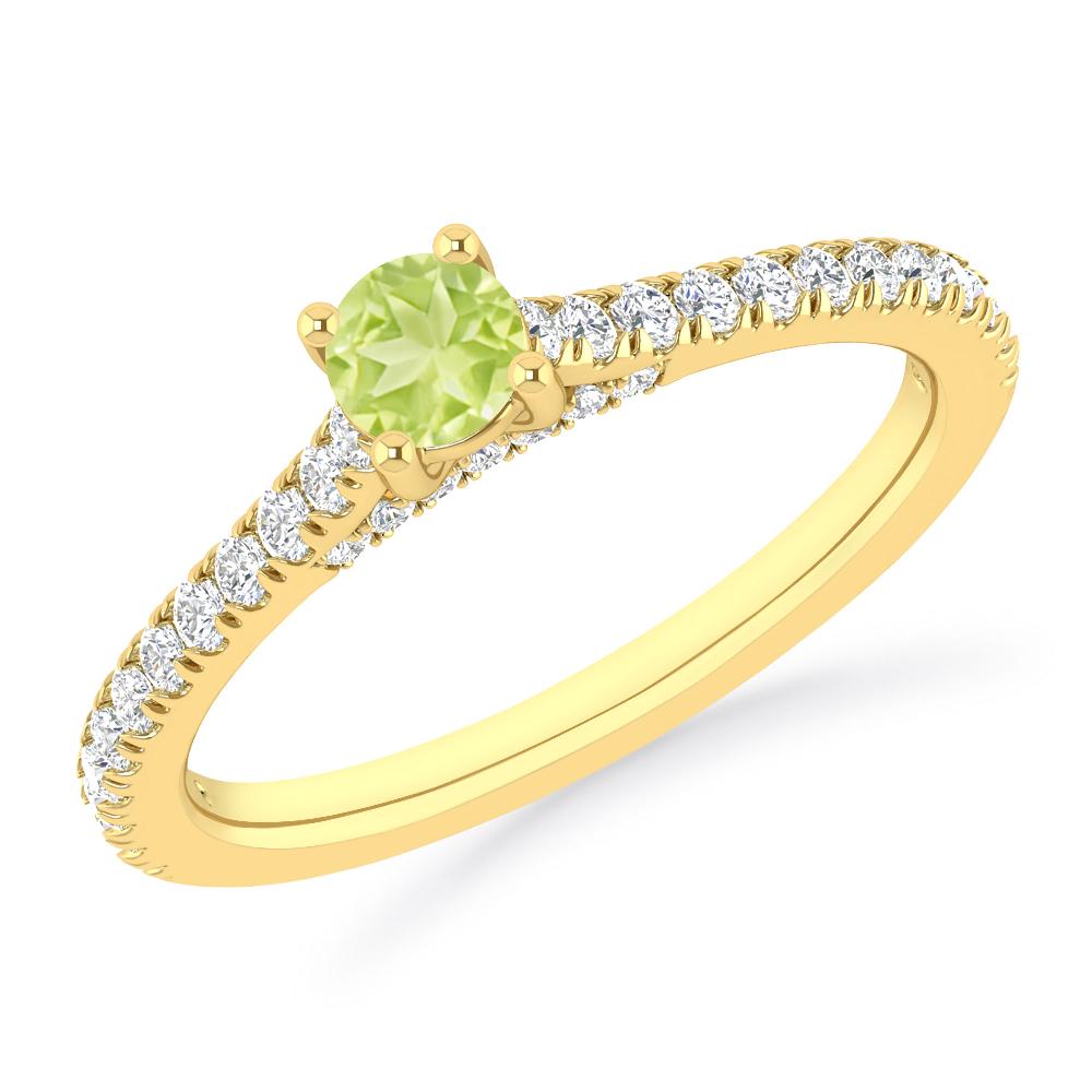 Yellow Gold - Peridot