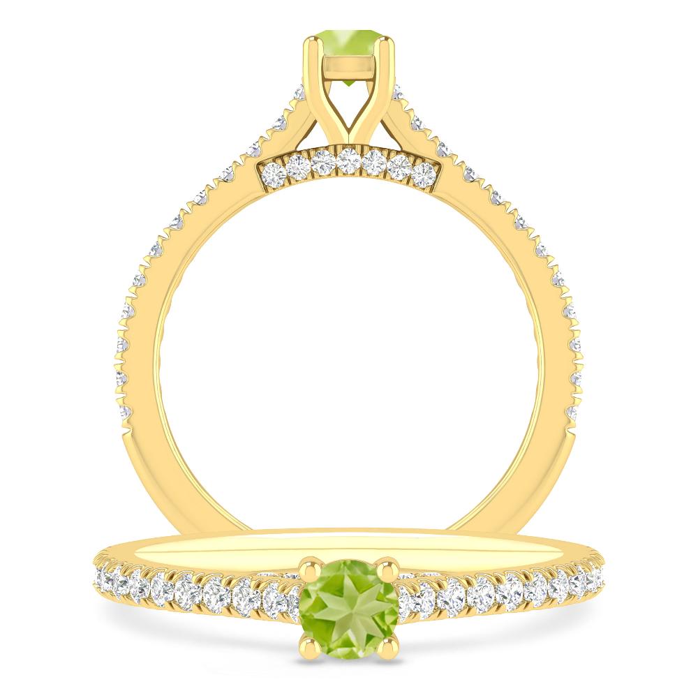 Yellow Gold - Peridot