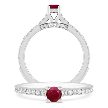 White Gold - Ruby