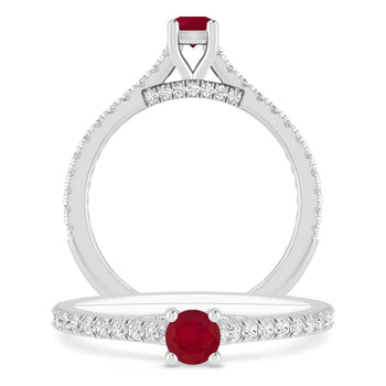 White Gold - Ruby