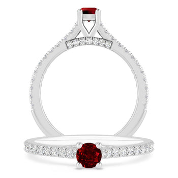 White Gold - Ruby