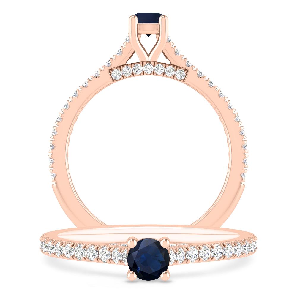 Rose Gold - Sapphire