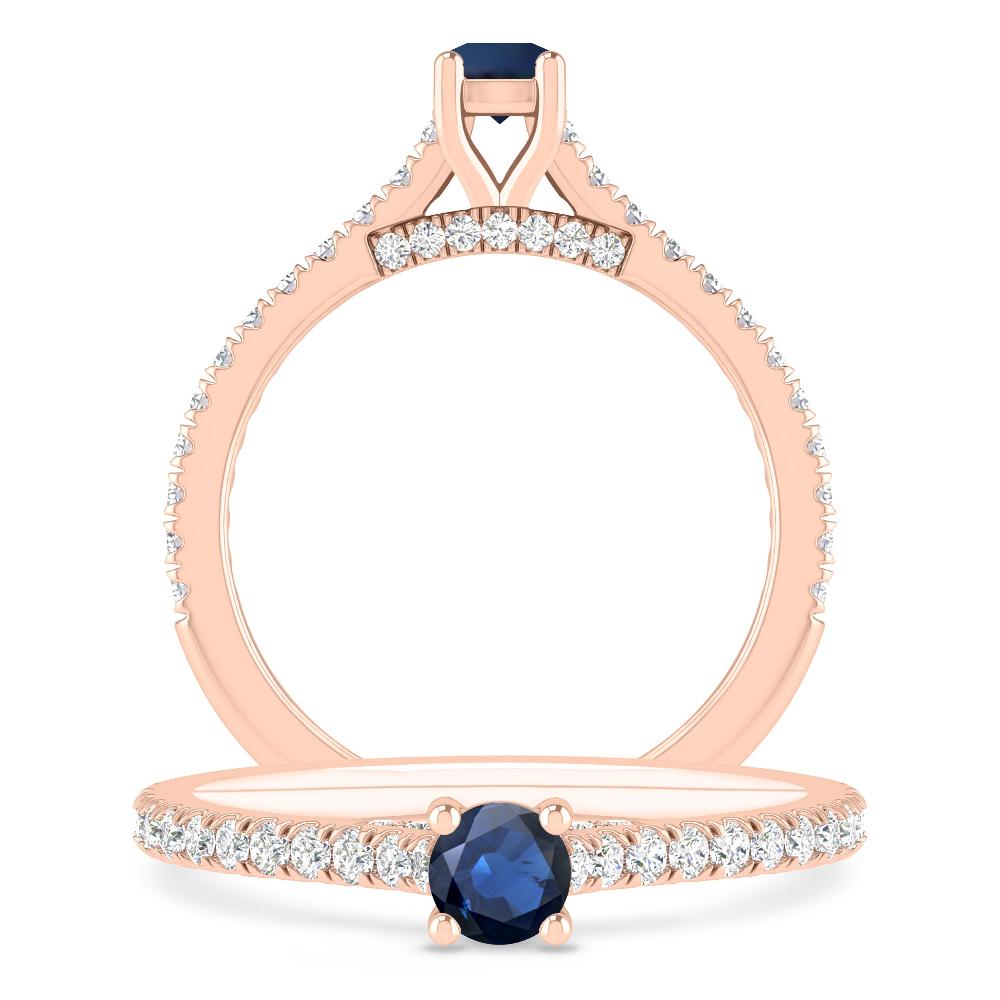 Rose Gold - Sapphire