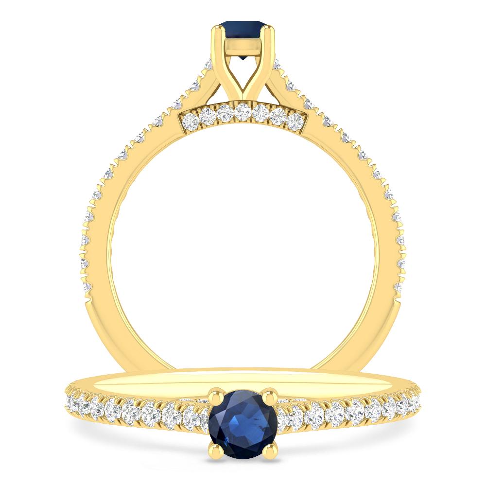 Yellow Gold - Sapphire