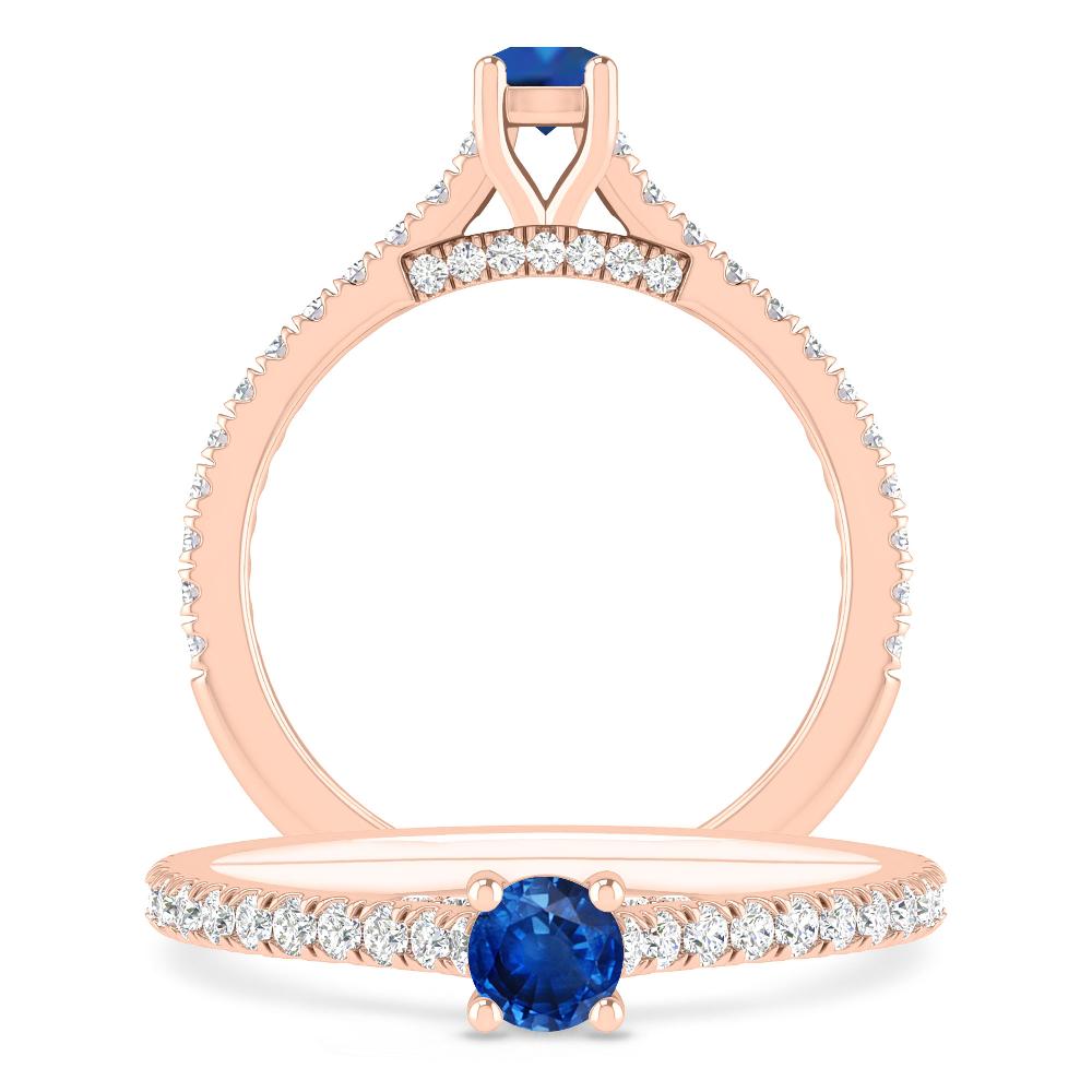 Rose Gold - Sapphire