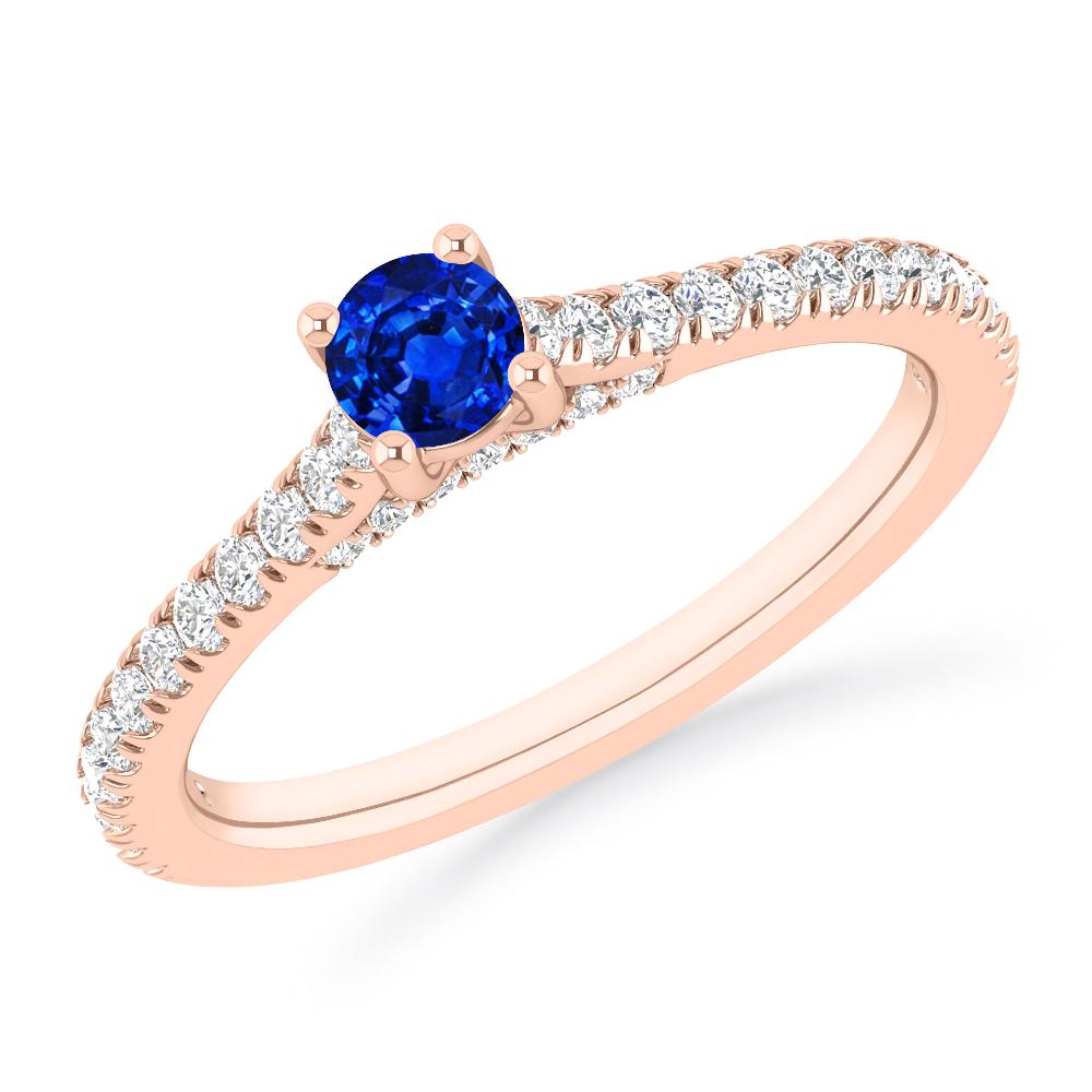 Rose Gold - Sapphire