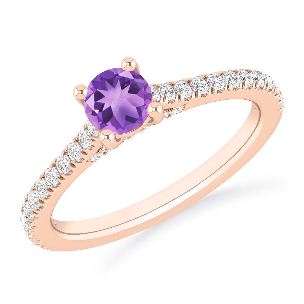 Rose Gold - Amethyst