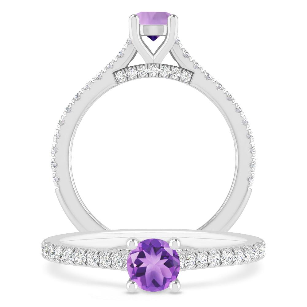 White Gold - Amethyst