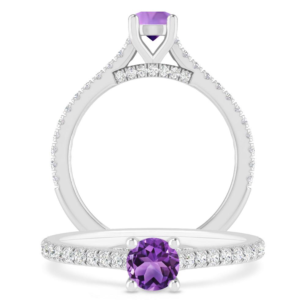 White Gold - Amethyst