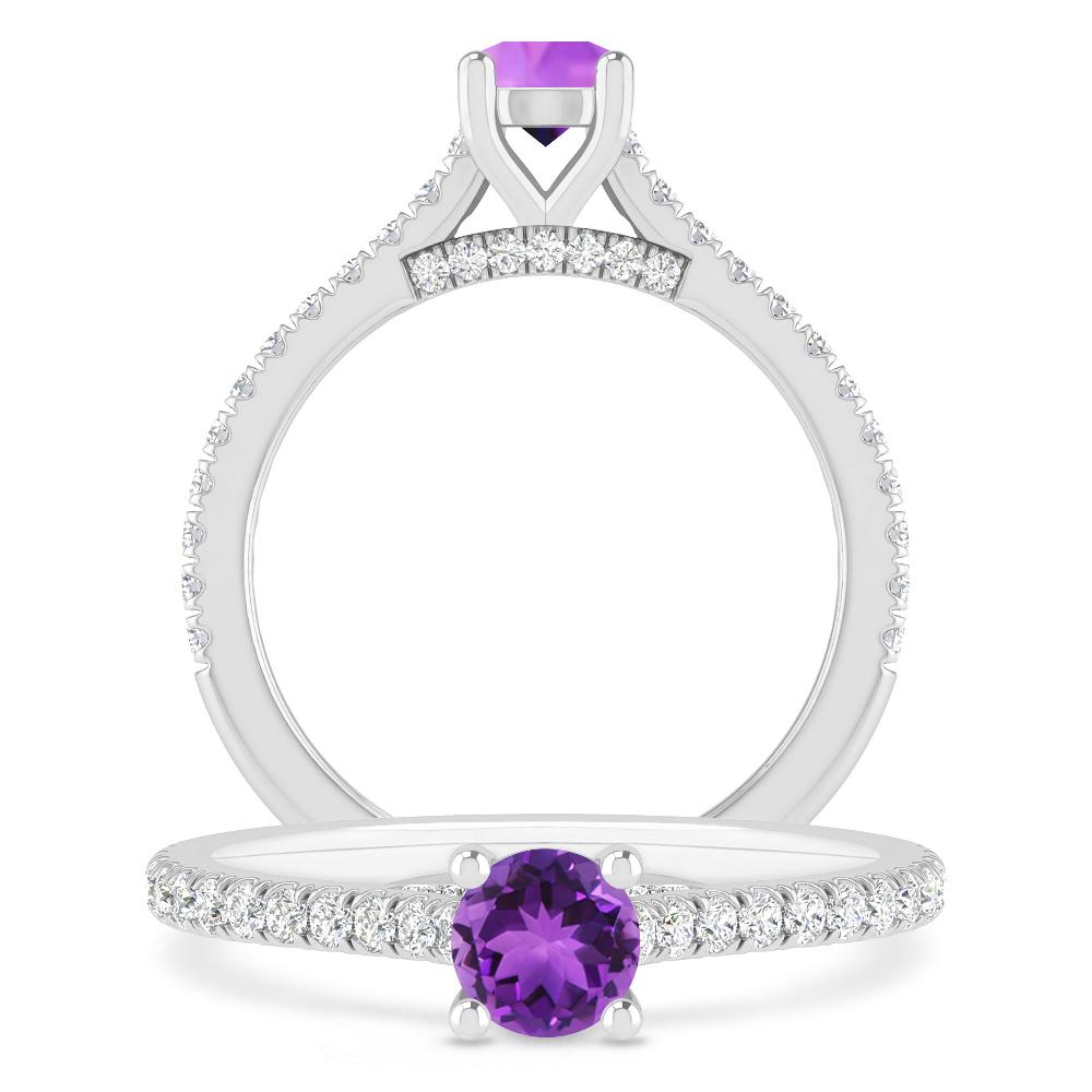 White Gold - Amethyst