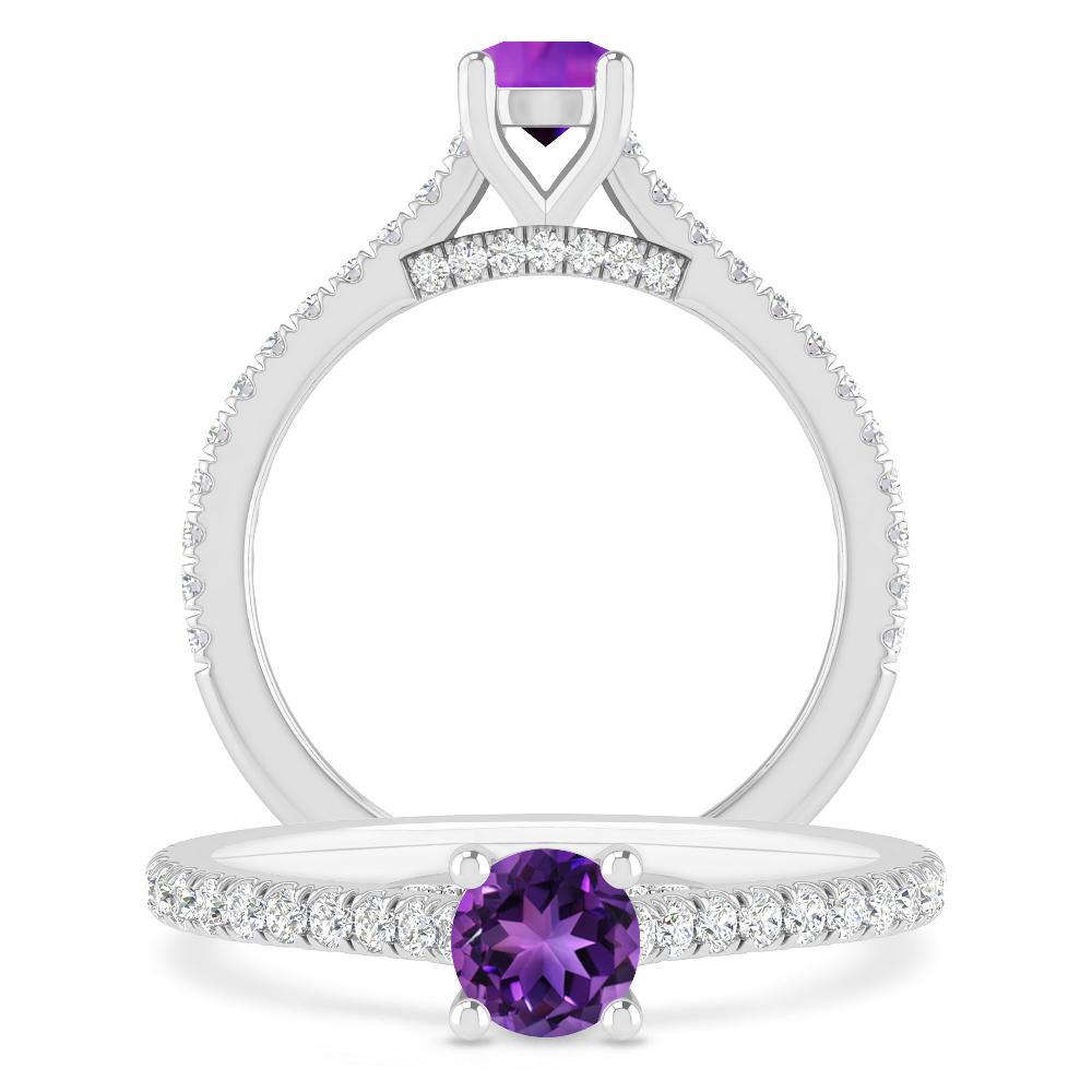 White Gold - Amethyst