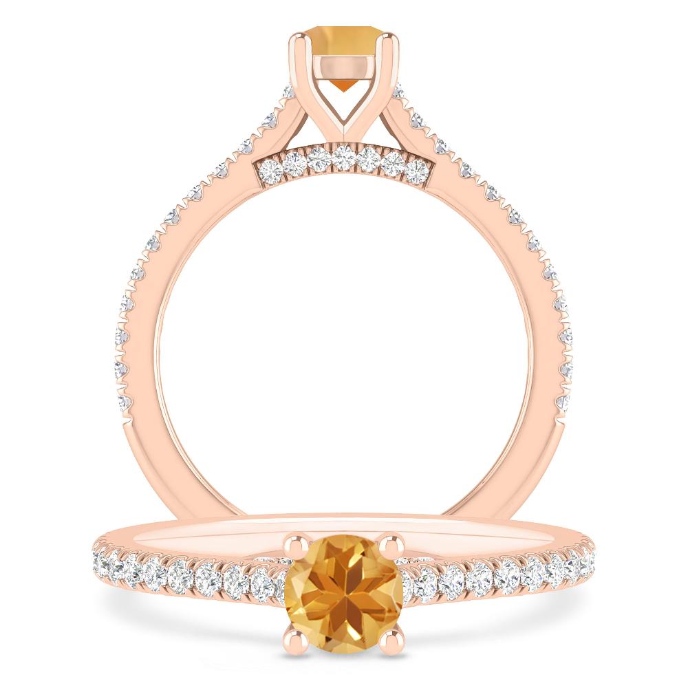 Rose Gold - Citrine