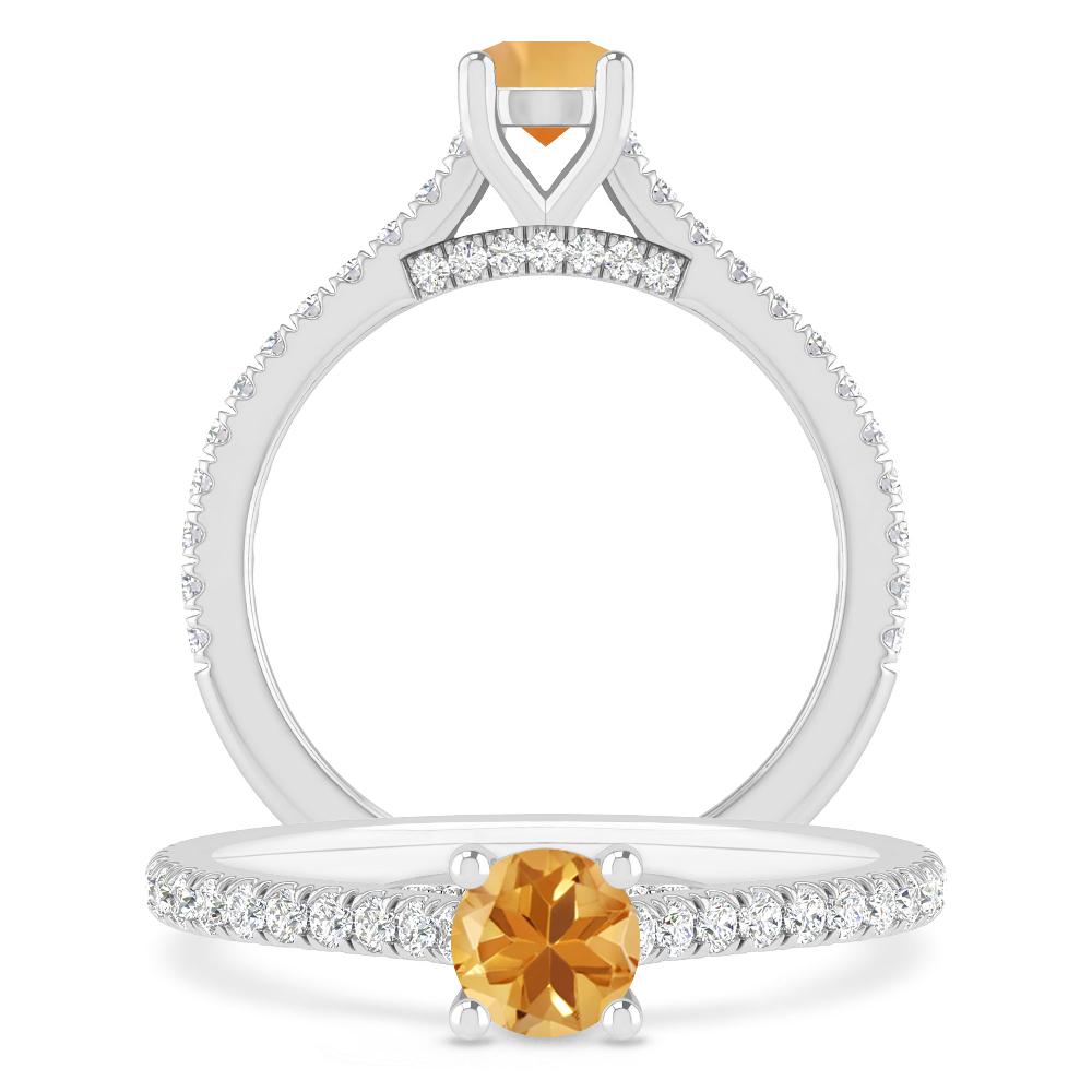 White Gold - Citrine