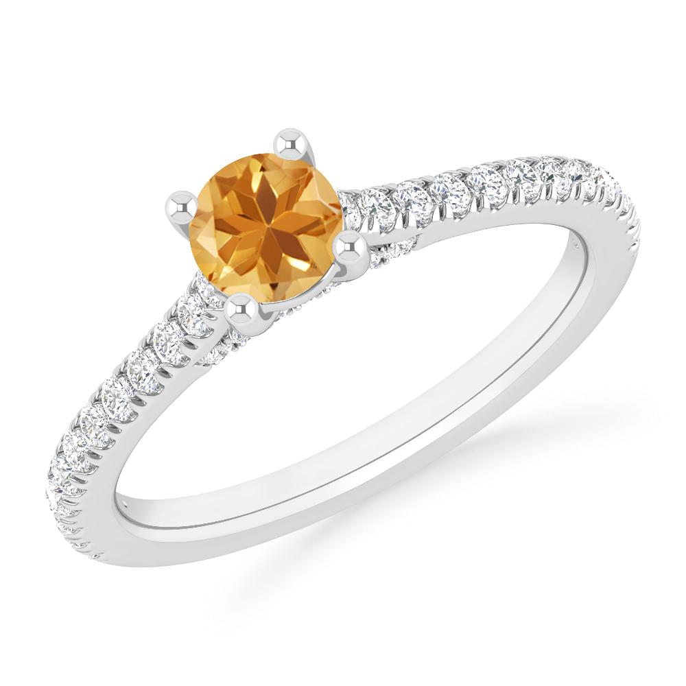 White Gold - Citrine