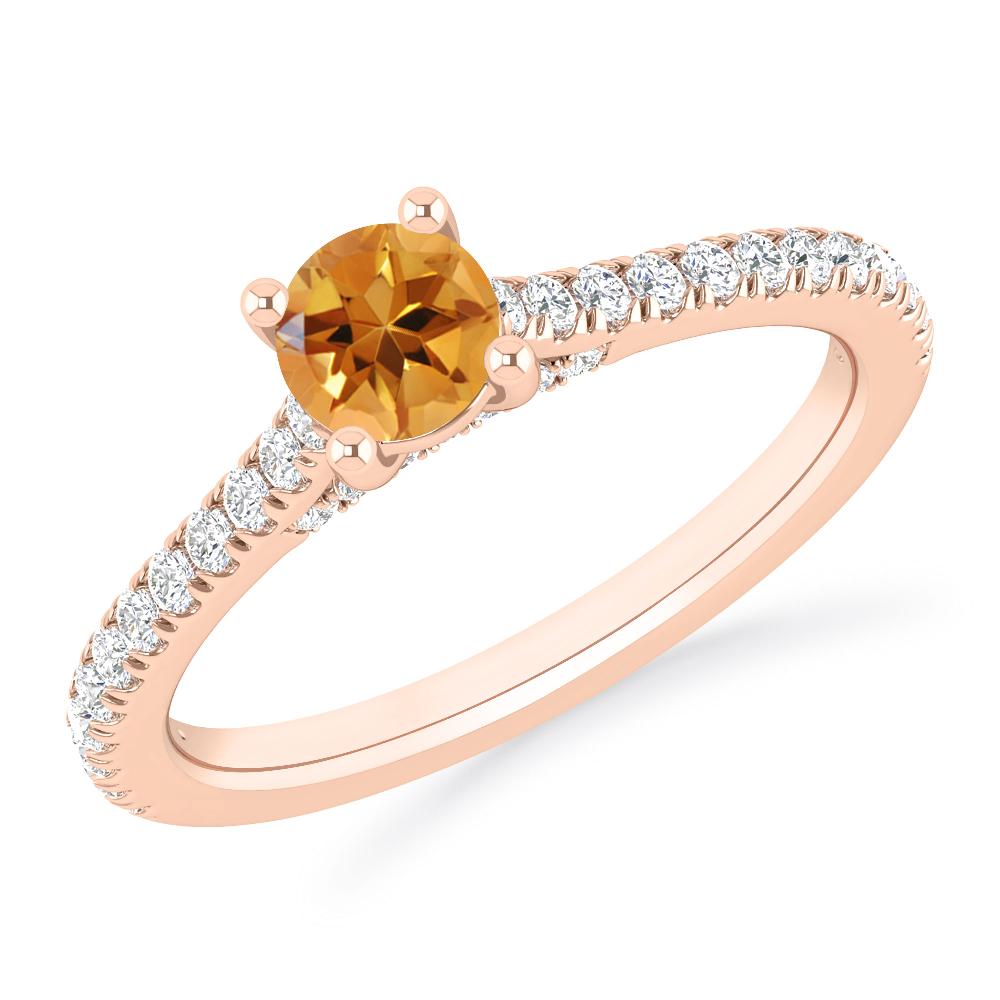 Rose Gold - Citrine