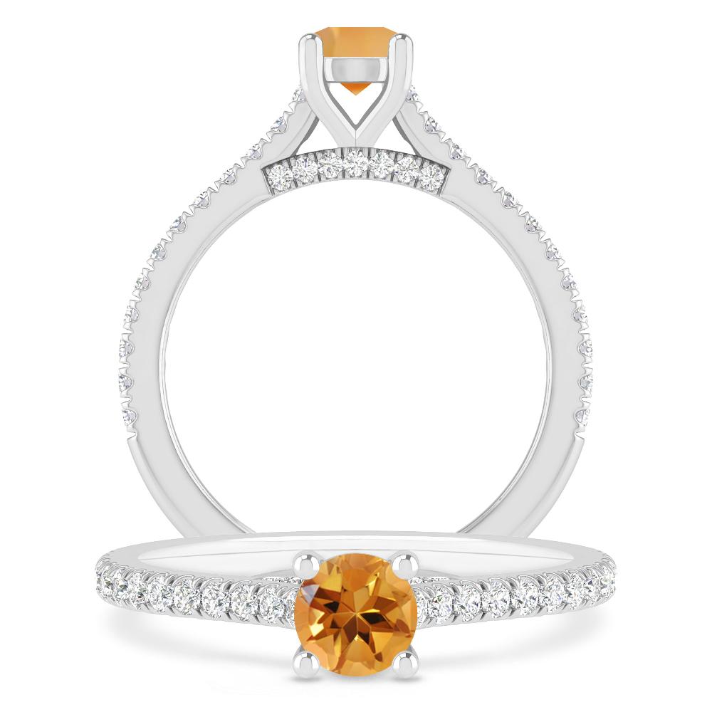 White Gold - Citrine